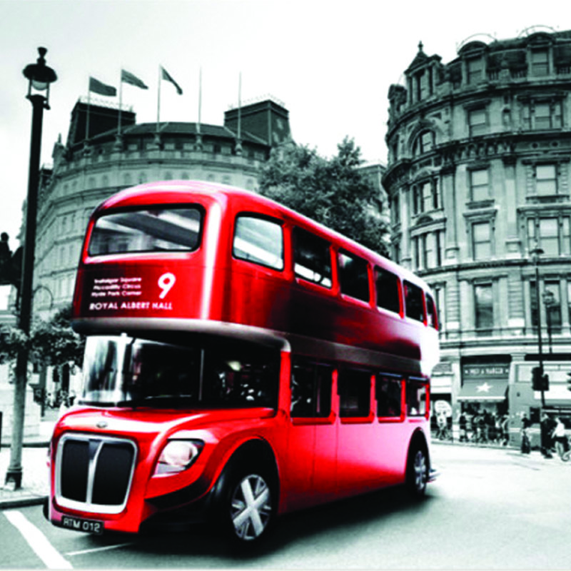 Ταπετσαρία με Πόλεις Λονδρέζικο λεωφορείο